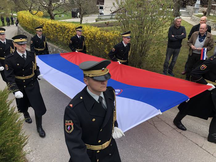 Dan slovenske zastave. Foto: Dominik Černelič, 7.4.2019.