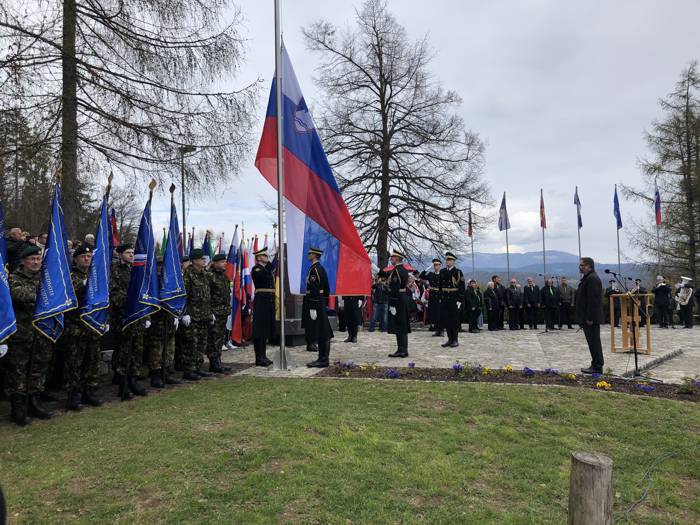 Dan slovenske zastave. Foto: Dominik Černelič, 7.4.2019.