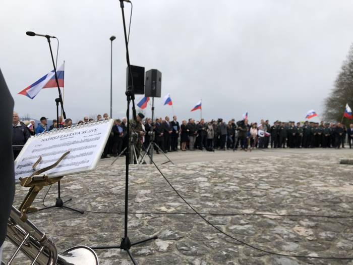 Dan slovenske zastave. Foto: Dominik Černelič, 7.4.2019.