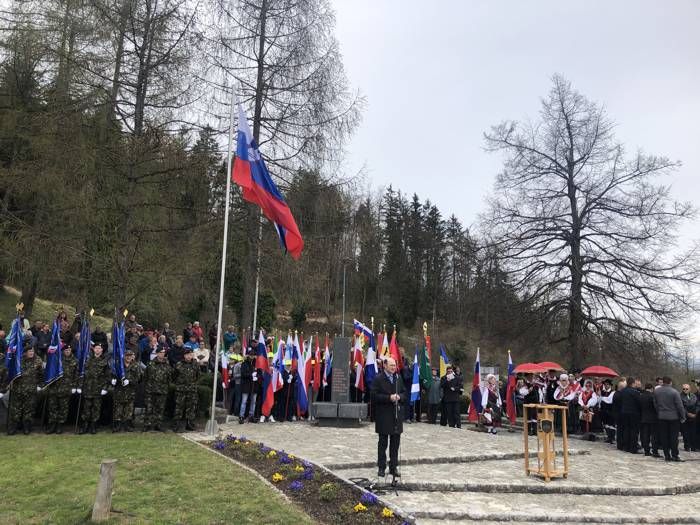 Dan slovenske zastave. Foto: Dominik Černelič, 7.4.2019.