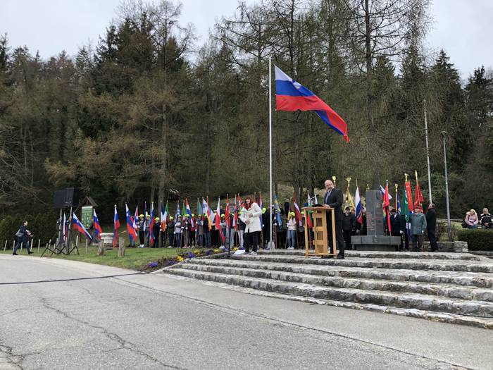 Dan slovenske zastave. Foto: Dominik Černelič, 7.4.2019.